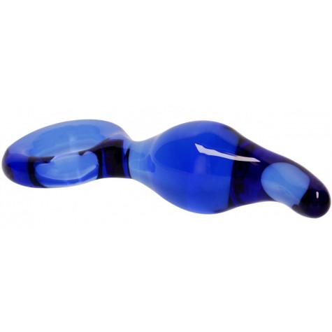 Синий анальный стимулятор Gripper - 17 см.
