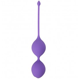 Фиолетовые вагинальные шарики SEE YOU IN BLOOM DUO BALLS 36MM